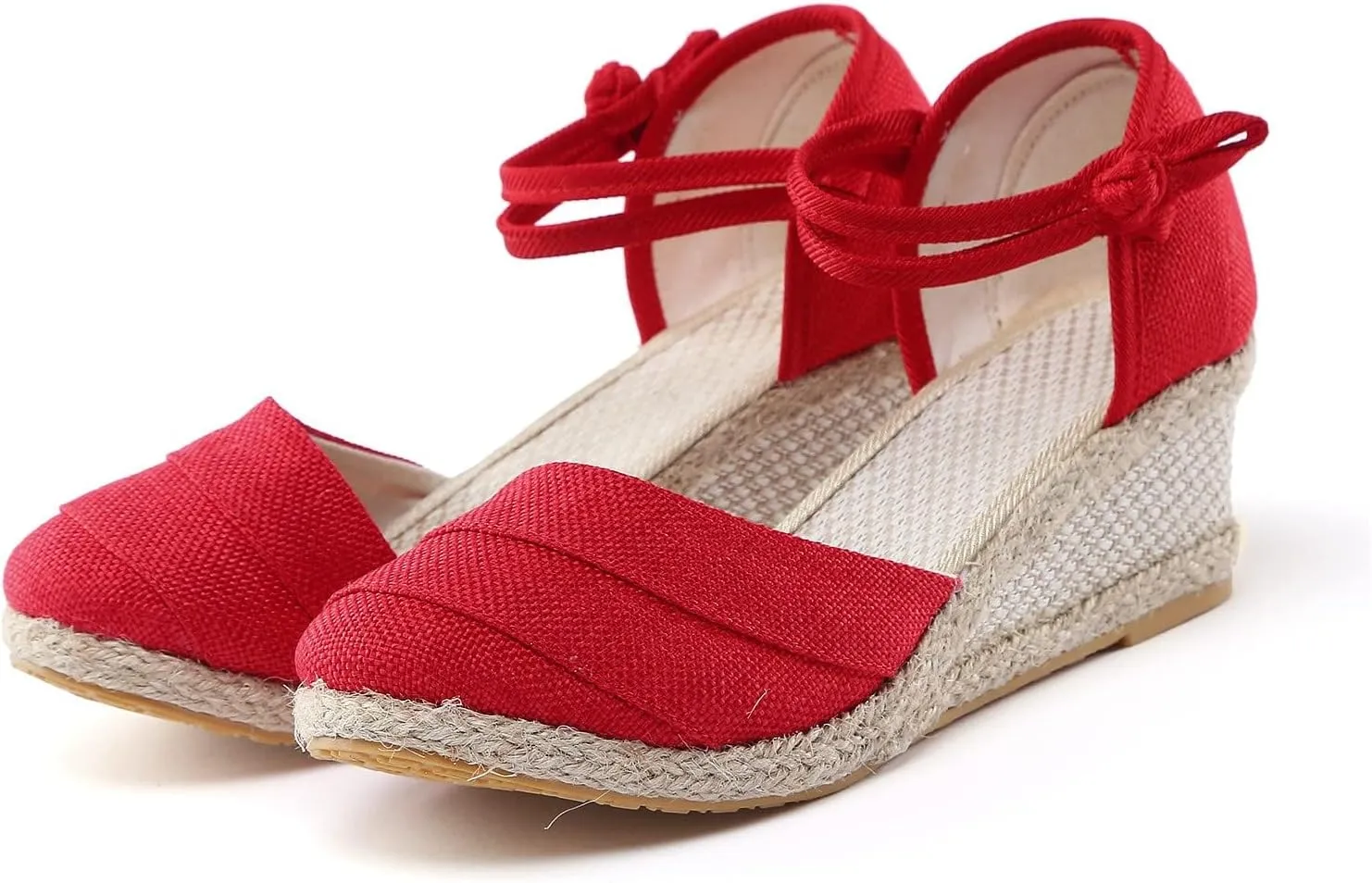 Close Toed Sandals Women 2025, Women Sandals for Dressy Summer 2025 Ankle Strap Wedge Sandals Dressy Platform Wedge Casual Shoes
