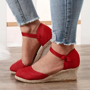 Close Toed Sandals Women 2025, Women Sandals for Dressy Summer 2025 Ankle Strap Wedge Sandals Dressy Platform Wedge Casual Shoes