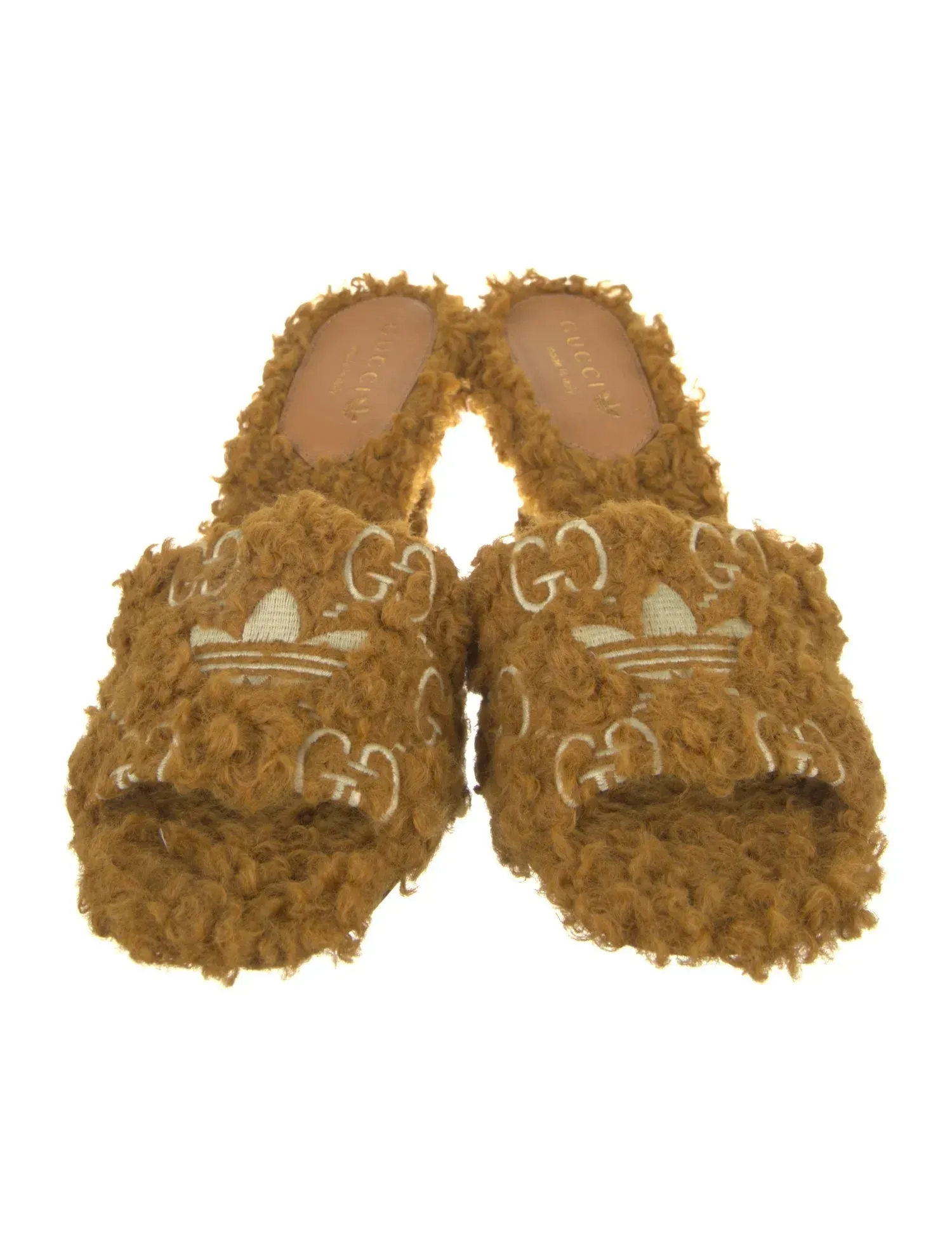 Cloth sandal Gucci X Adidas Brown