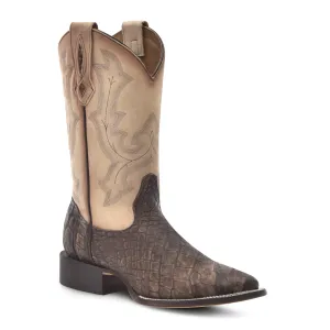 CORRAL CAPUCHINO-SAND ALLIGATOR WIDE SQUARE TOE BOOT