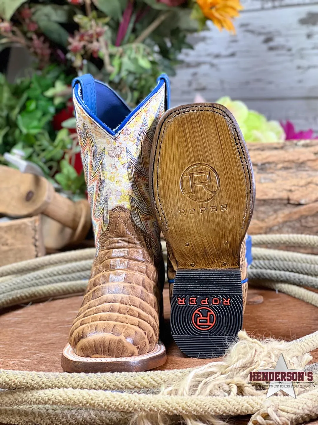 Cowboy Faux Gator Boots by Roper
