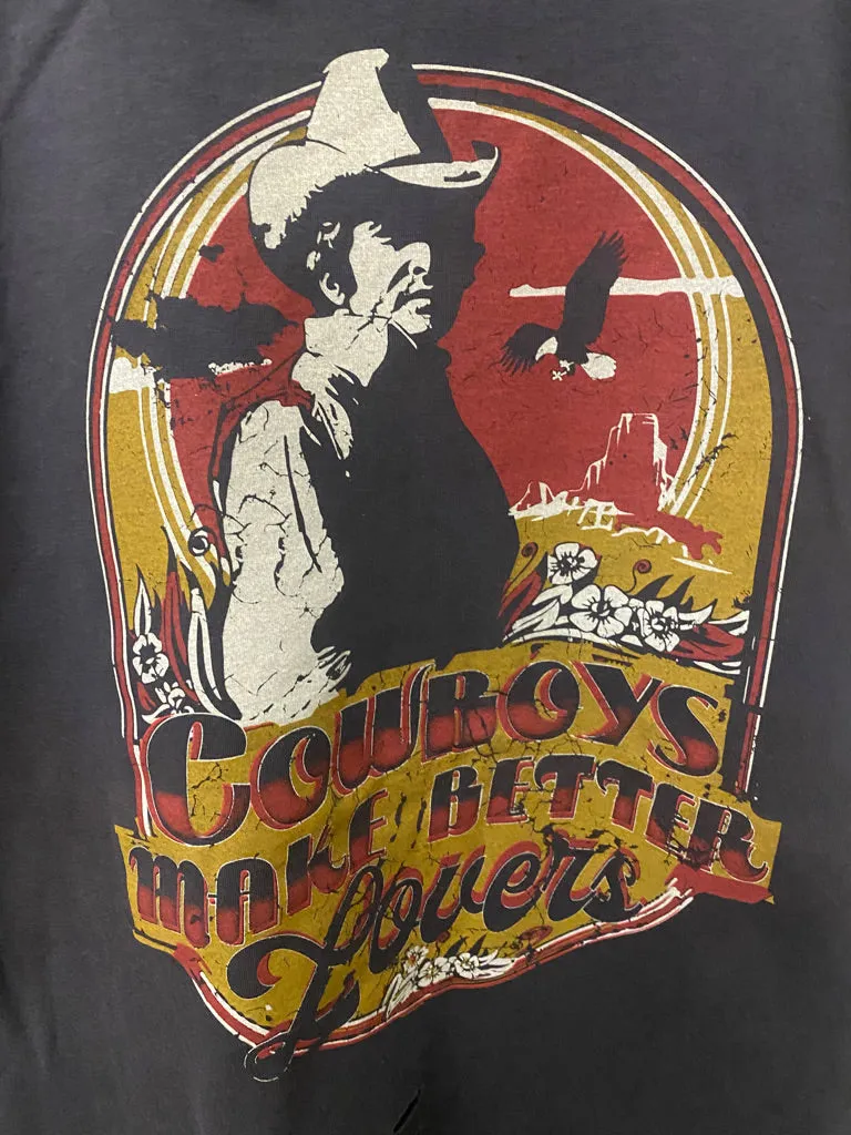 Cowboys Make Better Lovers Distressed T-Shirt