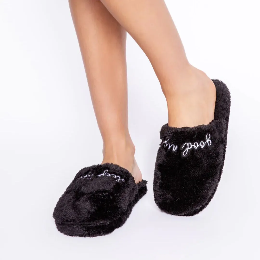 Cozy Good Night Slippers (Black)