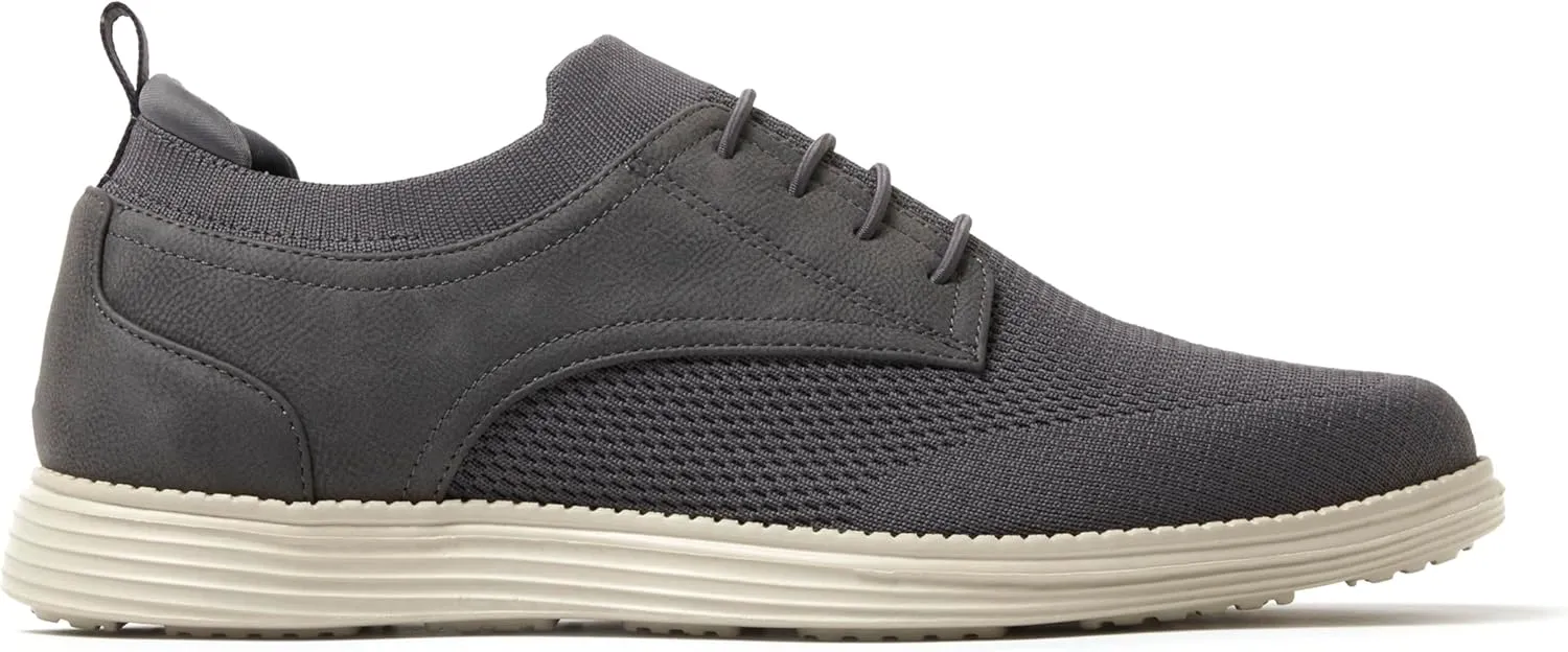Dearfoams Men's Nash Slip on Oxford Lightweight, Breathable with Arch Support Dress Shoe