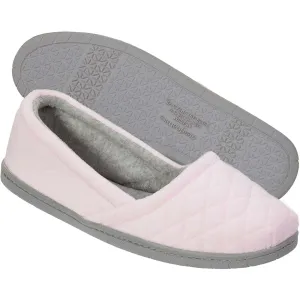Dearfoams Women's Quilted Microfiber Velour Slippers