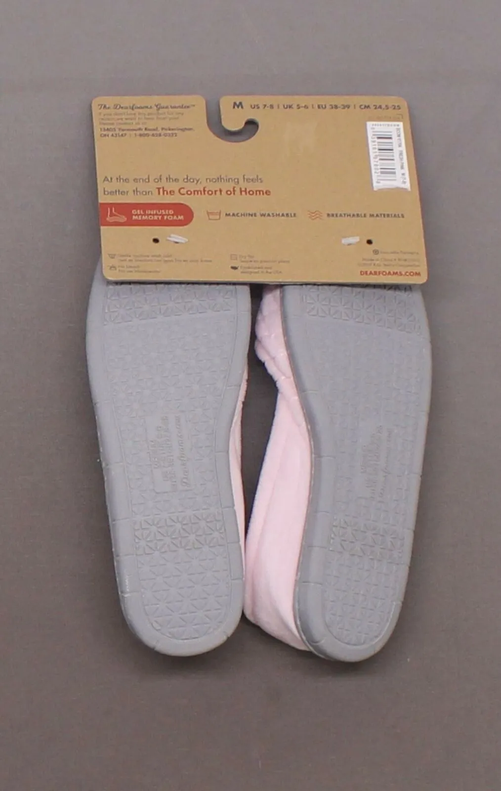 Dearfoams Women's Quilted Microfiber Velour Slippers