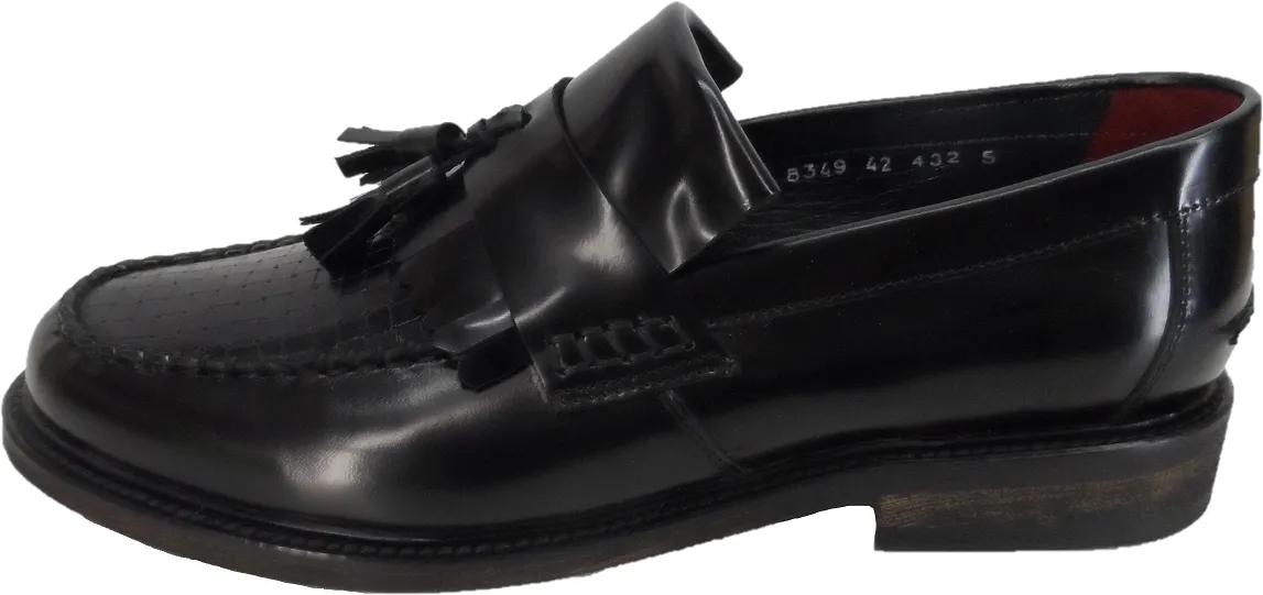 Delicious Junction Black Locky Mod SKA Loafers Shoes