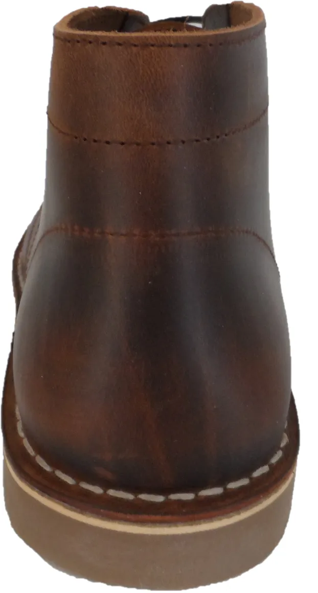 Delicious Junction Leather Gary Crowley Brown Desert Boots