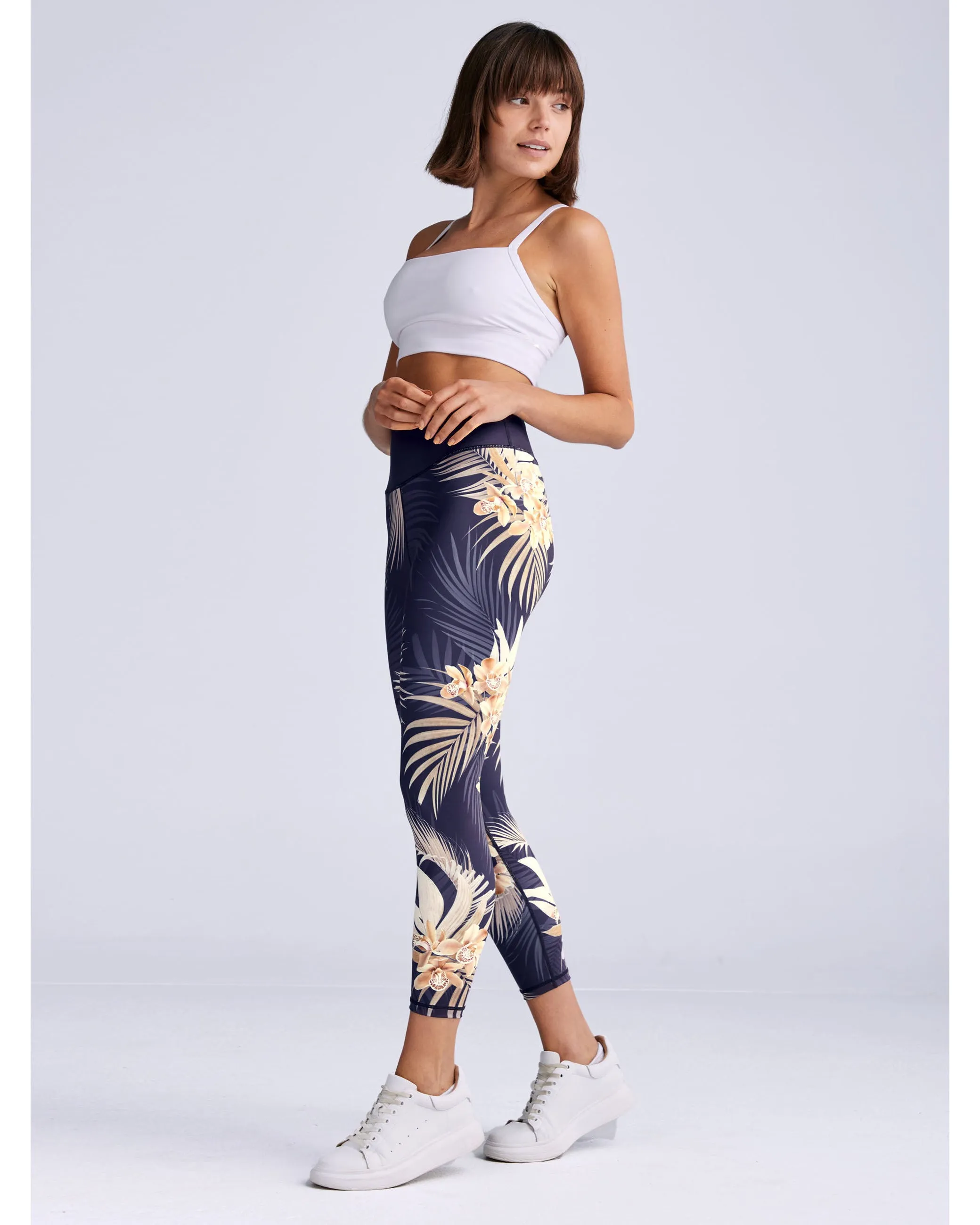 Dharma Bums Balance 7/8 Legging - Tahitian Princess