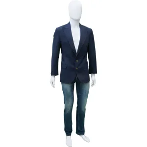 DOLCE & GABBANA STRIPED TWO-BUTTON BLAZER