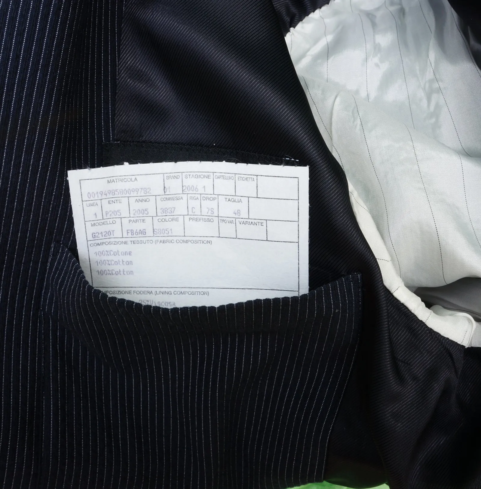 DOLCE & GABBANA STRIPED TWO-BUTTON BLAZER