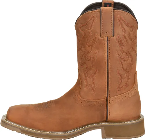 Double H Men's 13" Workflex Wide Square Composite Toe Roper - Tan DH5143