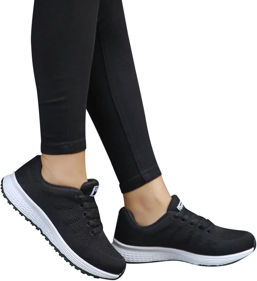 Dress Sneakers Men Running Shoes for Women Running Shoes Womens Lightweight Slip on Non Slip Low Top Casual Women's Loafers & Slip-Ons White Leather Sneakers for Women