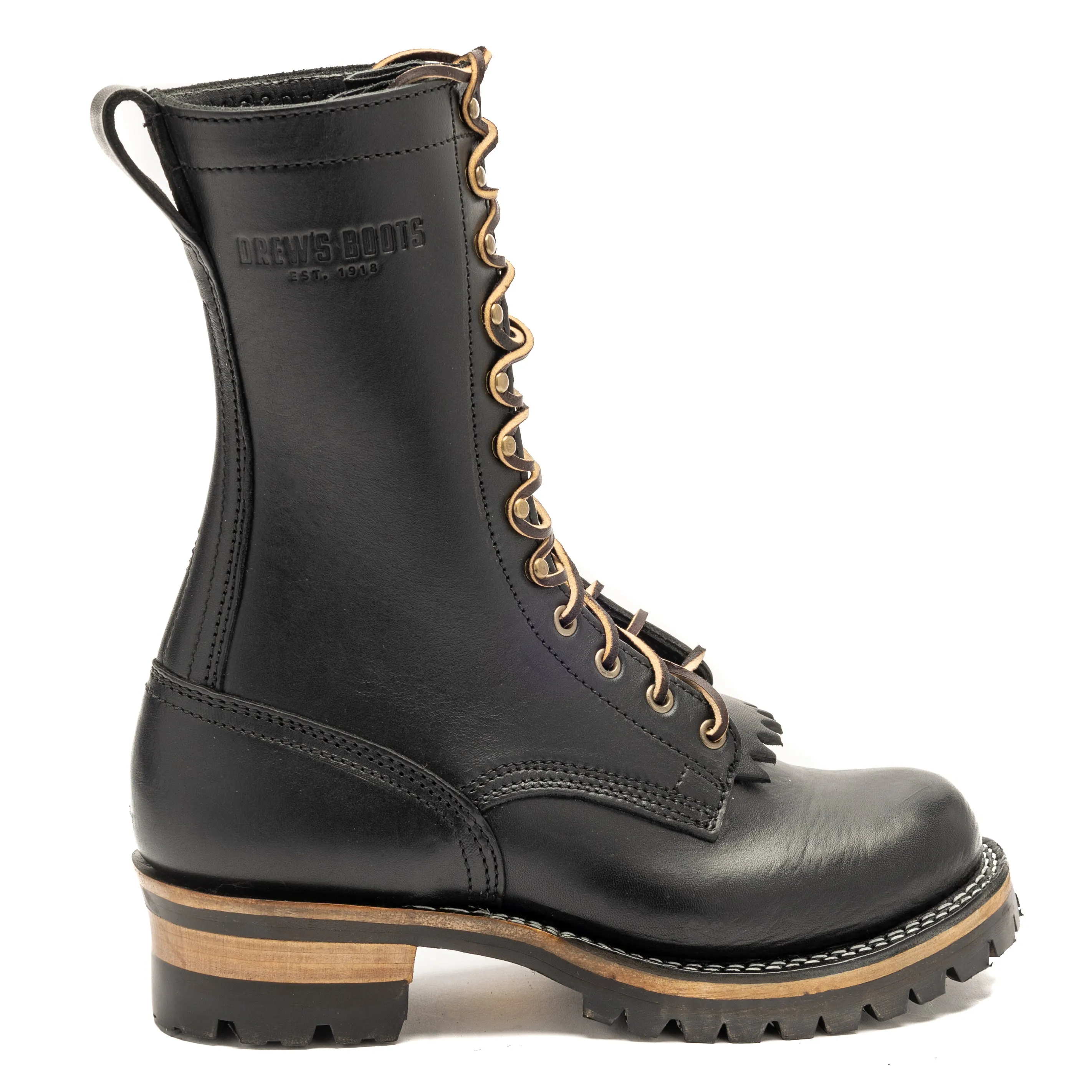 Drew's 10-Inch Logger - Black Smooth