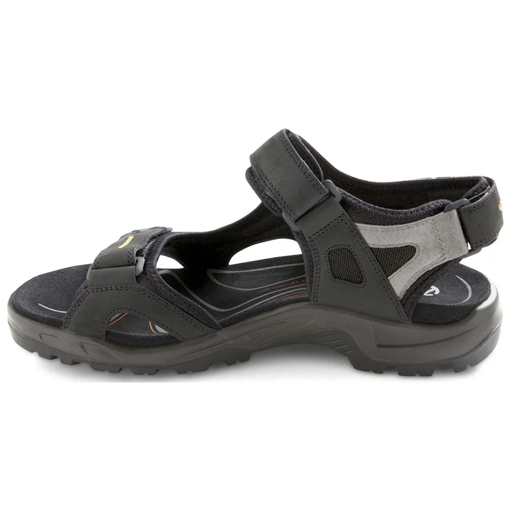 Ecco Yucatan Sandal Black/Mole Leather (Men's)