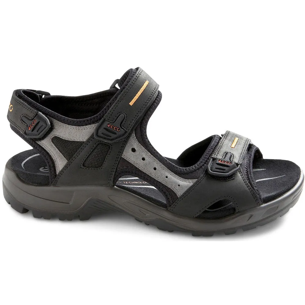 Ecco Yucatan Sandal Black/Mole Leather (Men's)
