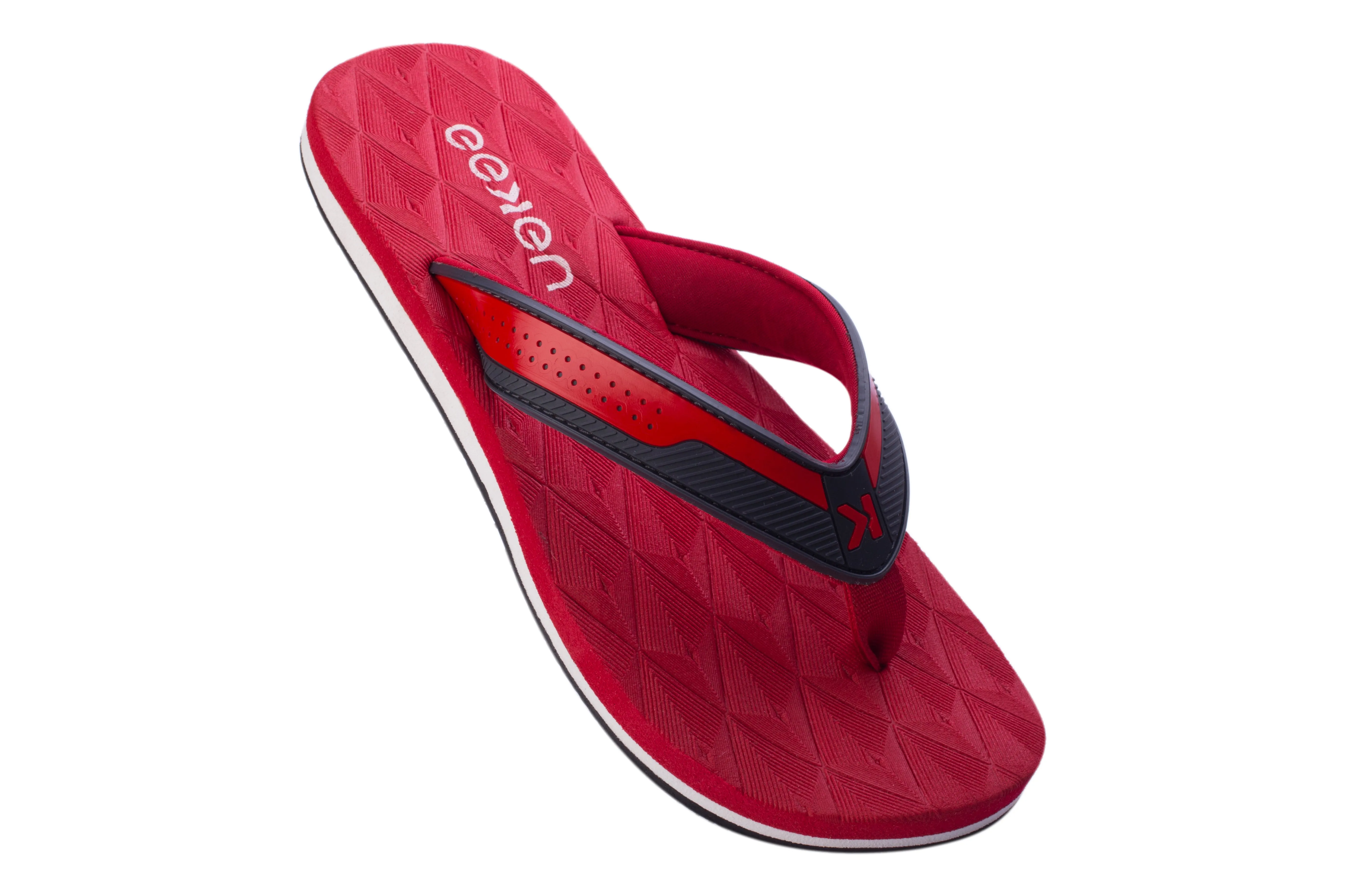 Eeken EFBG2023 Red Lightweight Flip Flops For Men