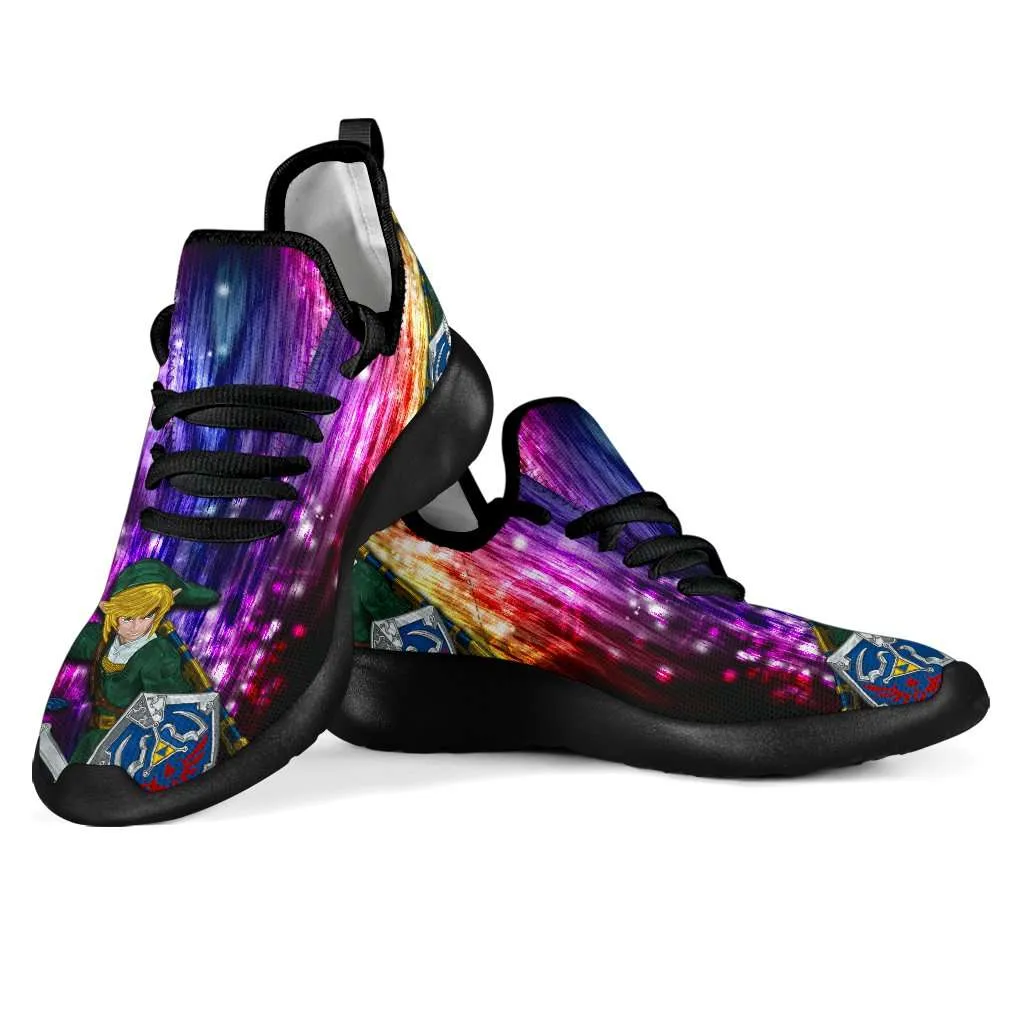 Fan Art Inspired by Legend of Zelda Video Game Series Mesh Knit Sneakers