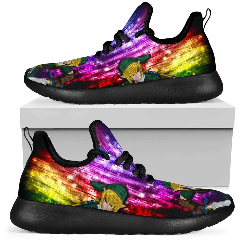 Fan Art Inspired by Legend of Zelda Video Game Series Mesh Knit Sneakers
