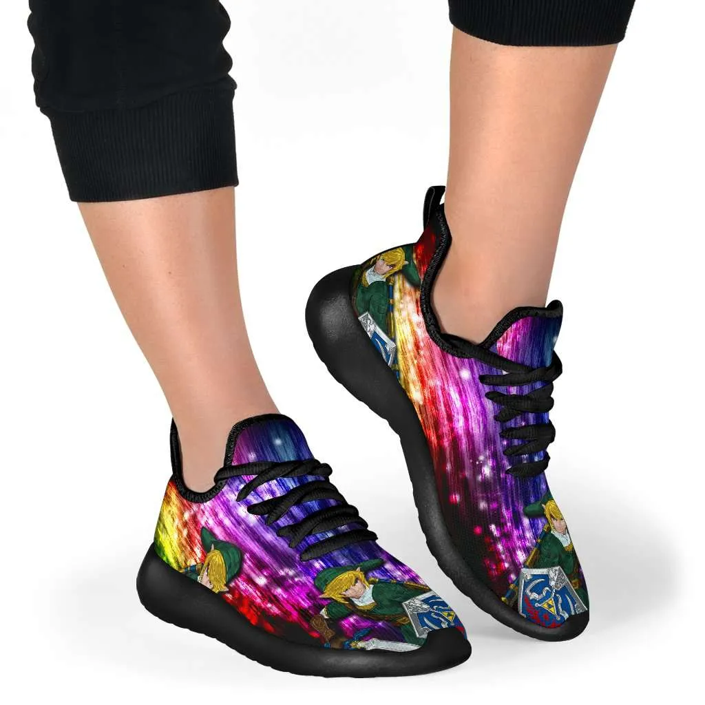 Fan Art Inspired by Legend of Zelda Video Game Series Mesh Knit Sneakers