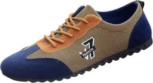 Fashion All Season Men Casual Shoes Flat Non Slip Sole Lace Up Breathable and Comfortable Mens Boots Tan Shoes