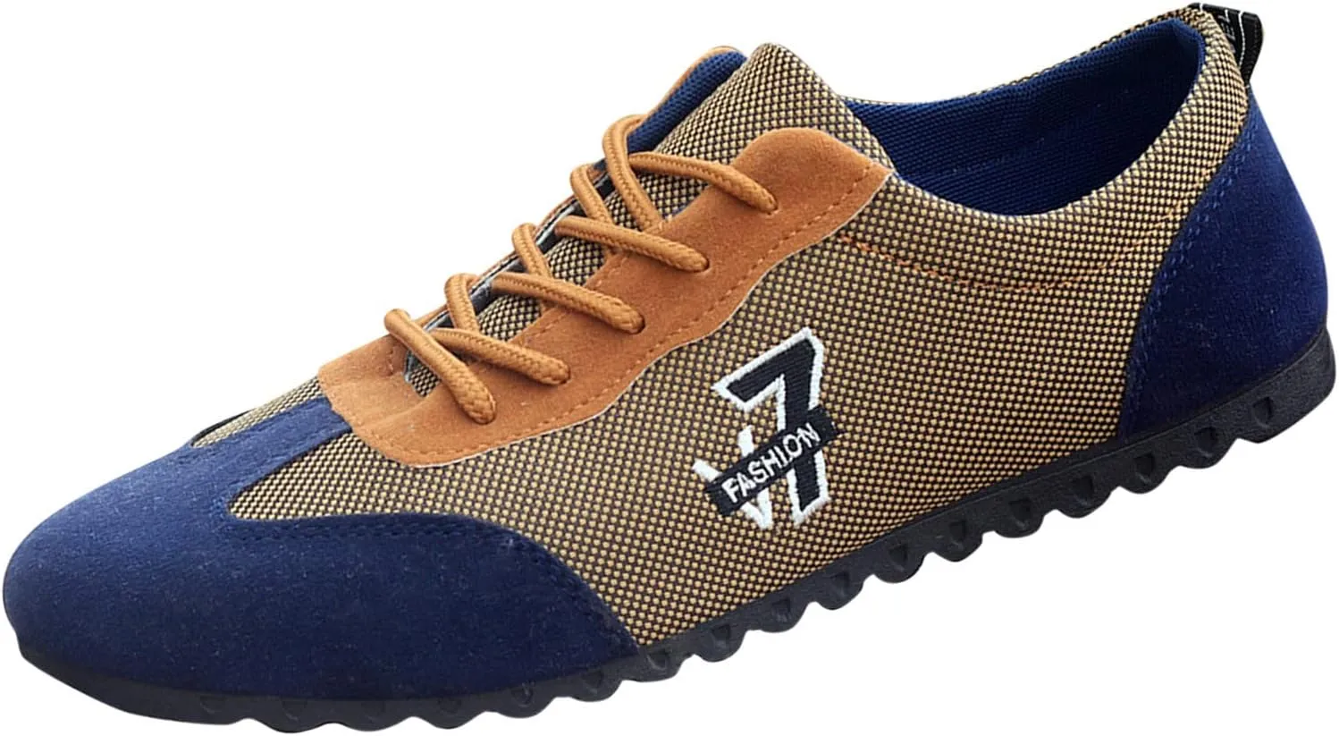 Fashion All Season Men Casual Shoes Flat Non Slip Sole Lace Up Breathable and Comfortable Mens Boots Tan Shoes