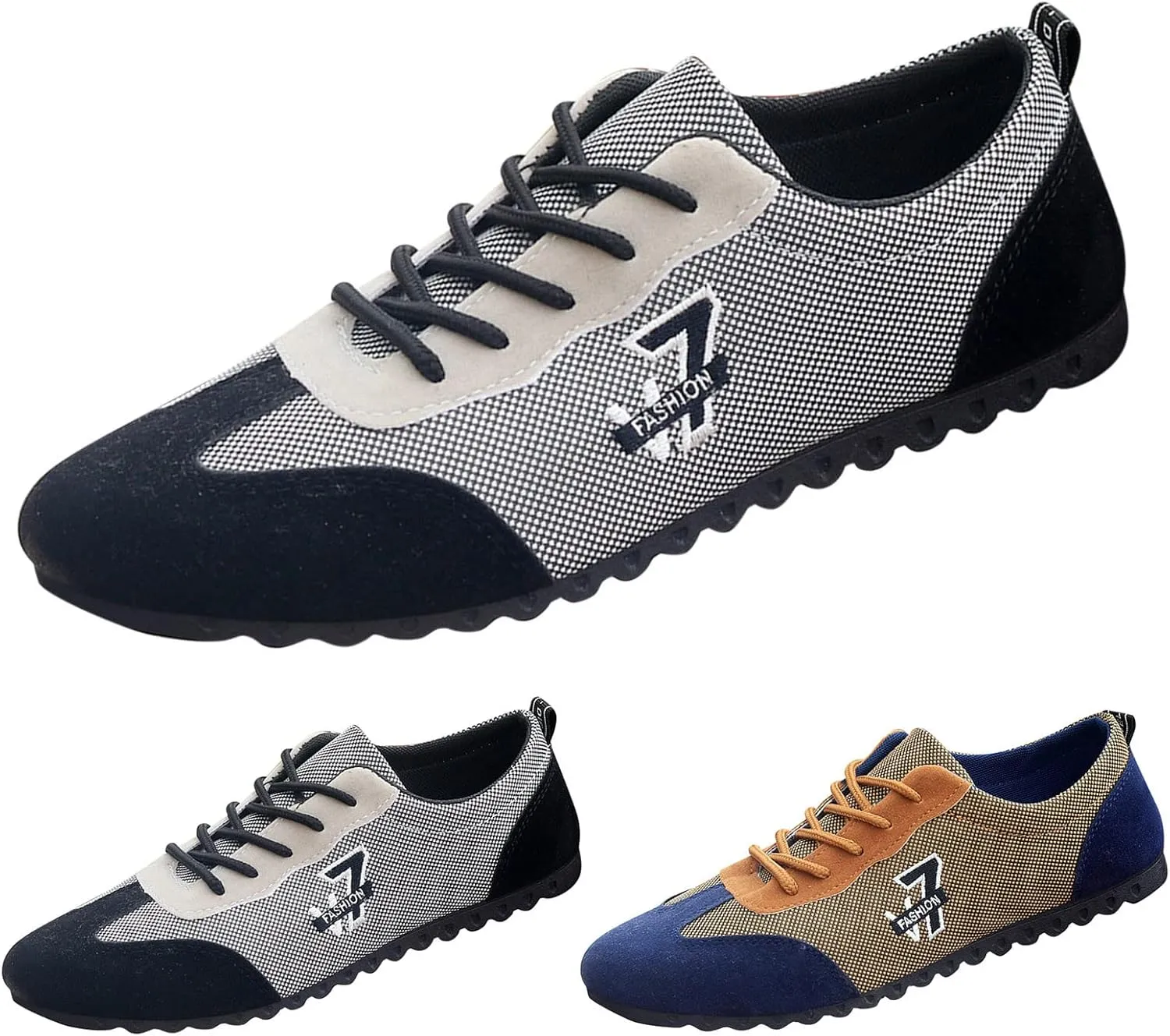 Fashion All Season Men Casual Shoes Flat Non Slip Sole Lace Up Breathable and Comfortable Mens Boots Tan Shoes