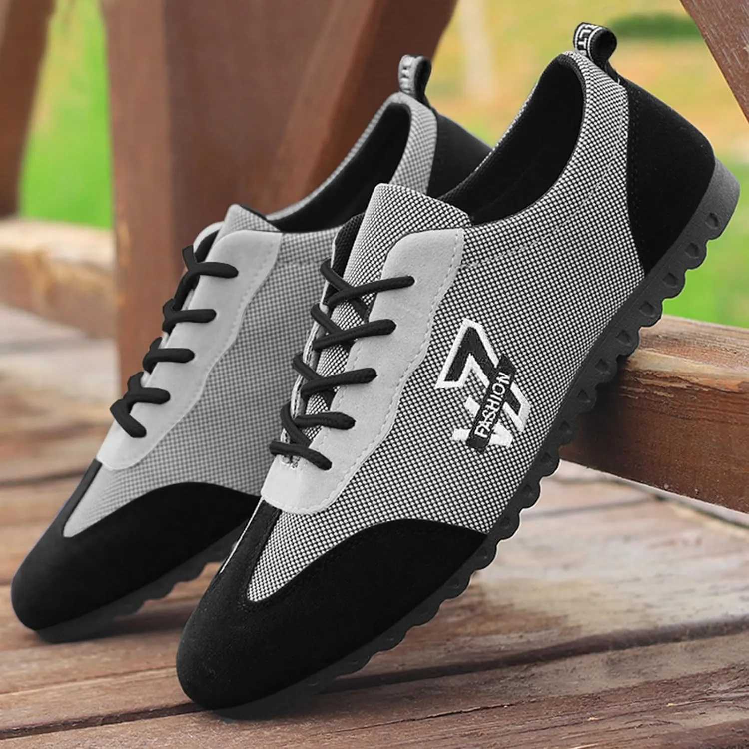 Fashion All Season Men Casual Shoes Flat Non Slip Sole Lace Up Breathable and Comfortable Mens Boots Tan Shoes