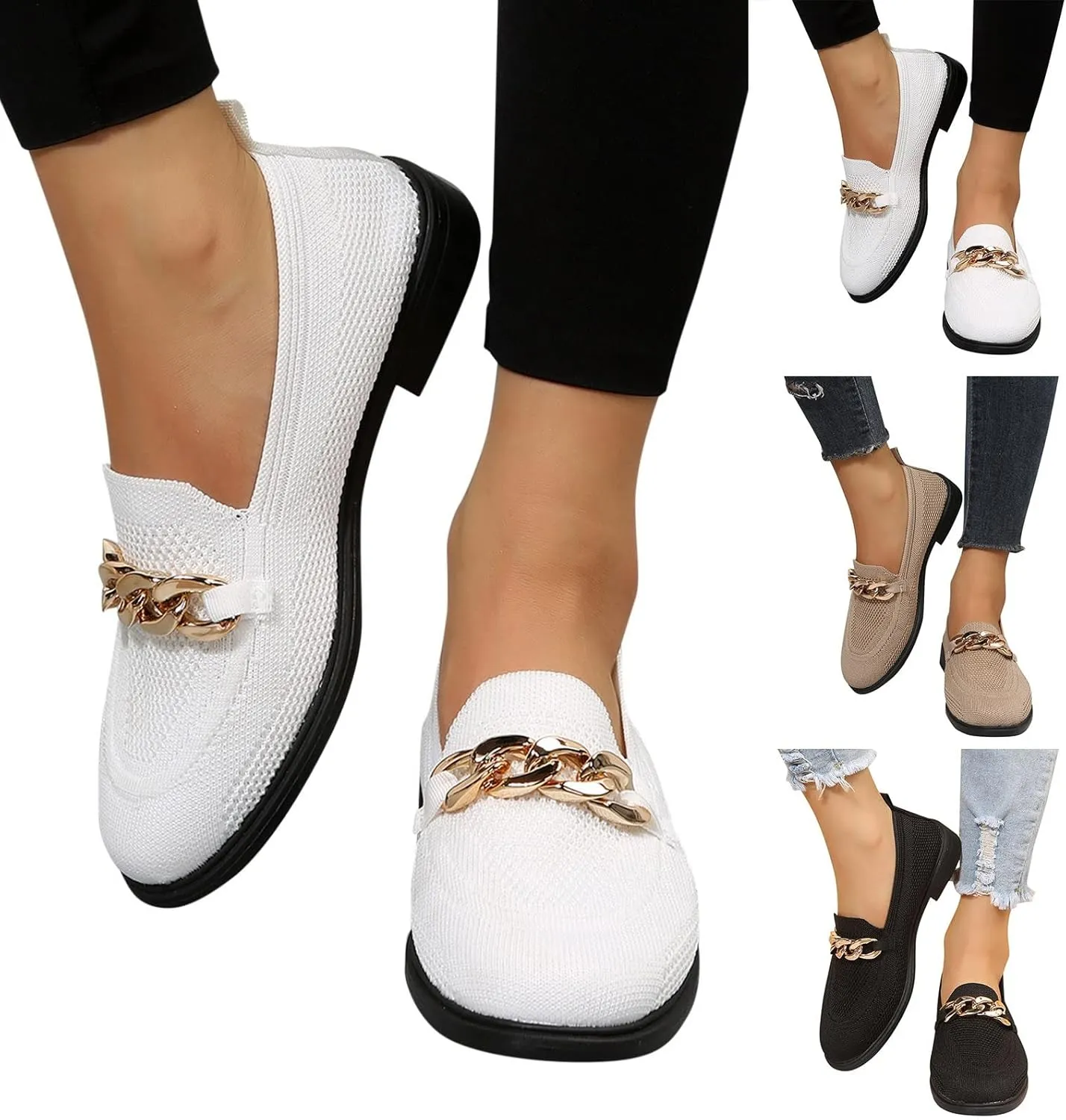 Fashion Autumn Women Casual Shoes Flat Low Heel Fly Woven Mesh Breathable Comfortable Slip On Summer Bohemian Sandals