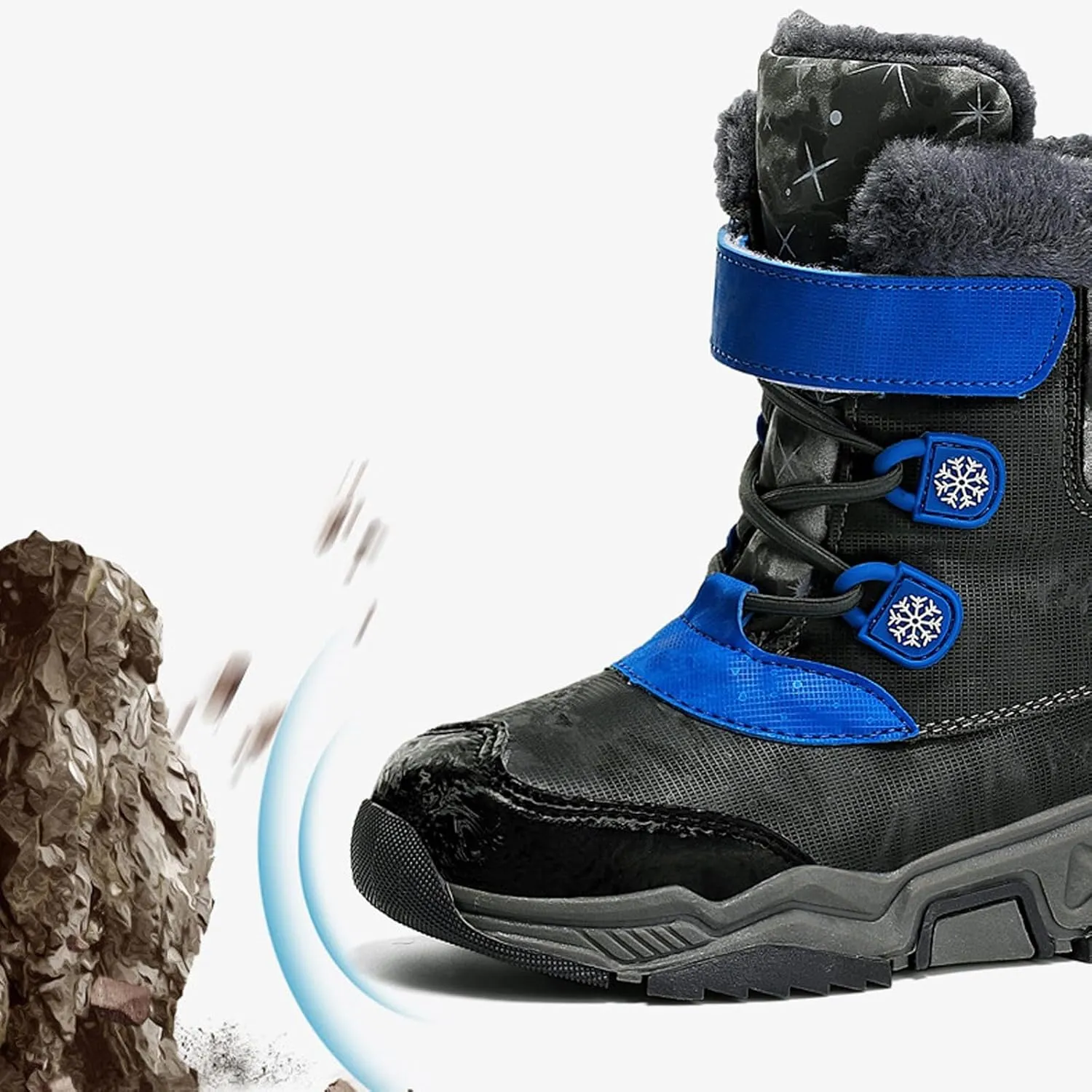 Fashion Big Kids Winter Water Proof Flat Keep Warm Snow Boots Comfortable Mid Boots Shoes Shoes Girls Knee High Boots