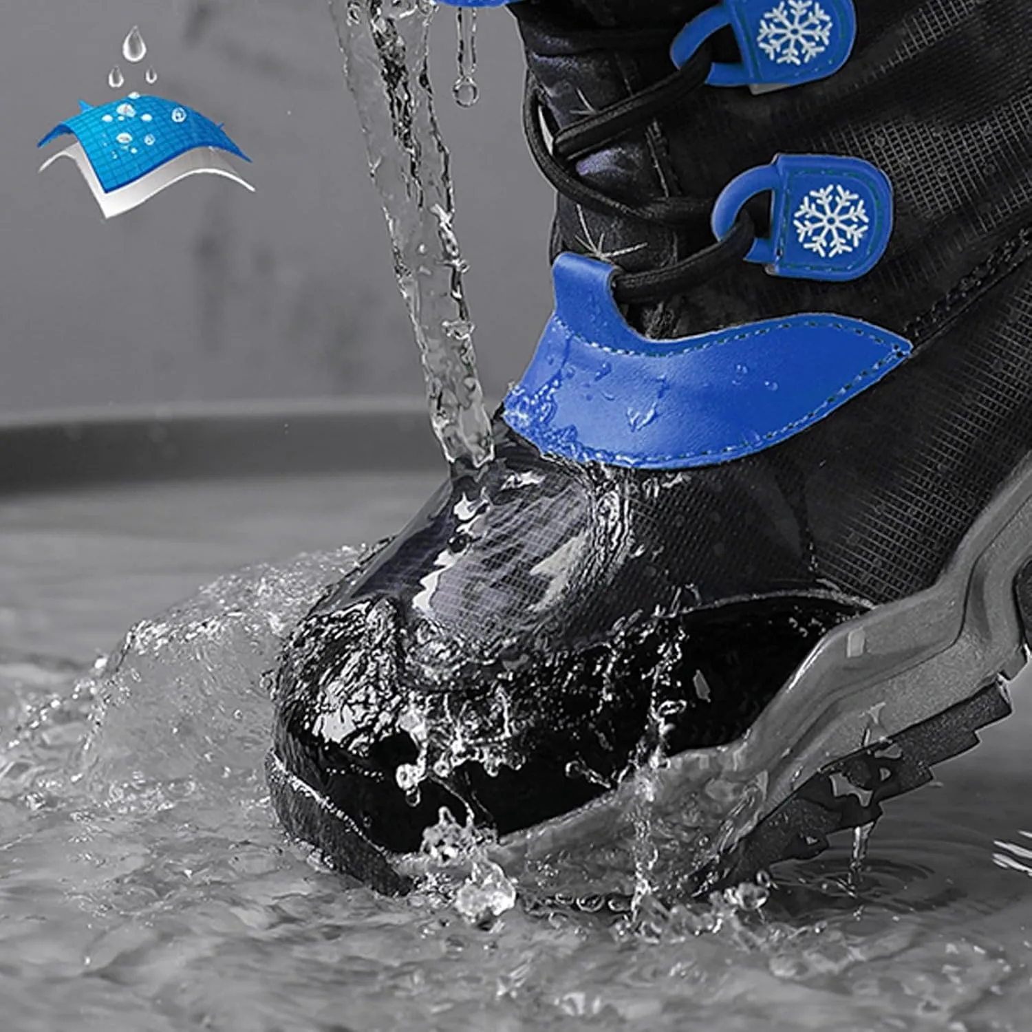 Fashion Big Kids Winter Water Proof Flat Keep Warm Snow Boots Comfortable Mid Boots Shoes Shoes Girls Knee High Boots