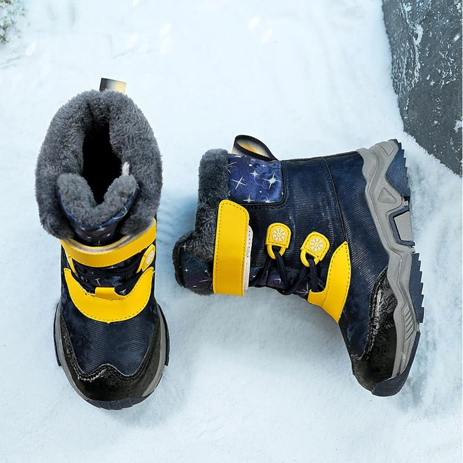 Fashion Big Kids Winter Water Proof Flat Keep Warm Snow Boots Comfortable Mid Boots Shoes Shoes Girls Size 6 7 by Boots