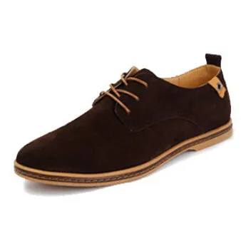 Fashion men casual shoes new spring men flats lace up male suede oxfords men leather shoes zapatillas hombre