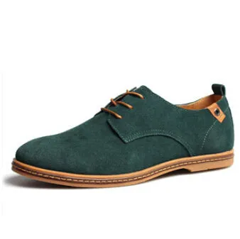 Fashion men casual shoes new spring men flats lace up male suede oxfords men leather shoes zapatillas hombre