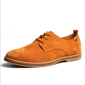 Fashion men casual shoes new spring men flats lace up male suede oxfords men leather shoes zapatillas hombre