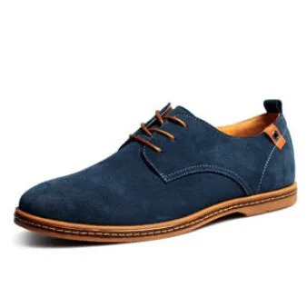Fashion men casual shoes new spring men flats lace up male suede oxfords men leather shoes zapatillas hombre