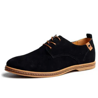 Fashion men casual shoes new spring men flats lace up male suede oxfords men leather shoes zapatillas hombre