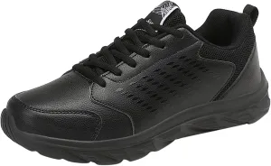 Fashion Men Sports Shoes Flat Lightweight Lace Up Solid Color Comfortable Casual Sneaker Boots Men