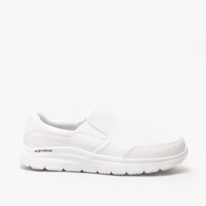 FLEX ADVANTAGE SR BRONWOOD Mens Leather Work Shoes White