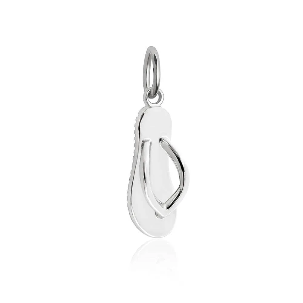Flip-Flop Charm Silver