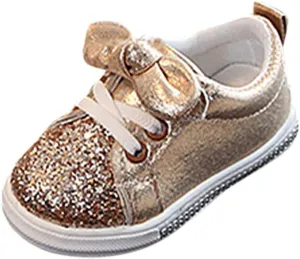Floral Sneaker Baby Run Baby Girls Sequins Bling Children Boys Sport Crystal Bowknot Shoes Baby Shoes Toddler Shoes Girl Wide