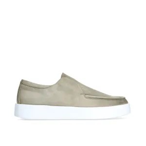 Franceschetti Morgan Men's Shoes Light Green Suede Leather Slip-On Sneakers (FCCT1010)