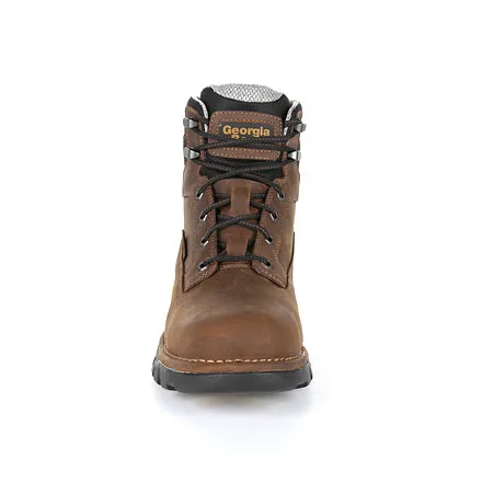 Georgia Men's 6" Eagle One Waterproof Work Boot - Brown GB00312