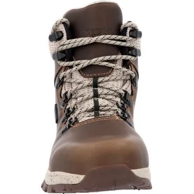 Georgia Women's Eagle Trail 5" Waterproof Alloy Toe Hiker Boot -Brown- GB00556