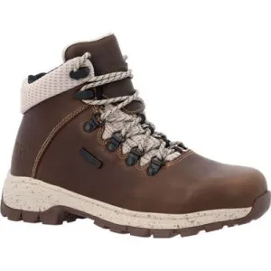 Georgia Women's Eagle Trail 5" Waterproof Alloy Toe Hiker Boot -Brown- GB00556