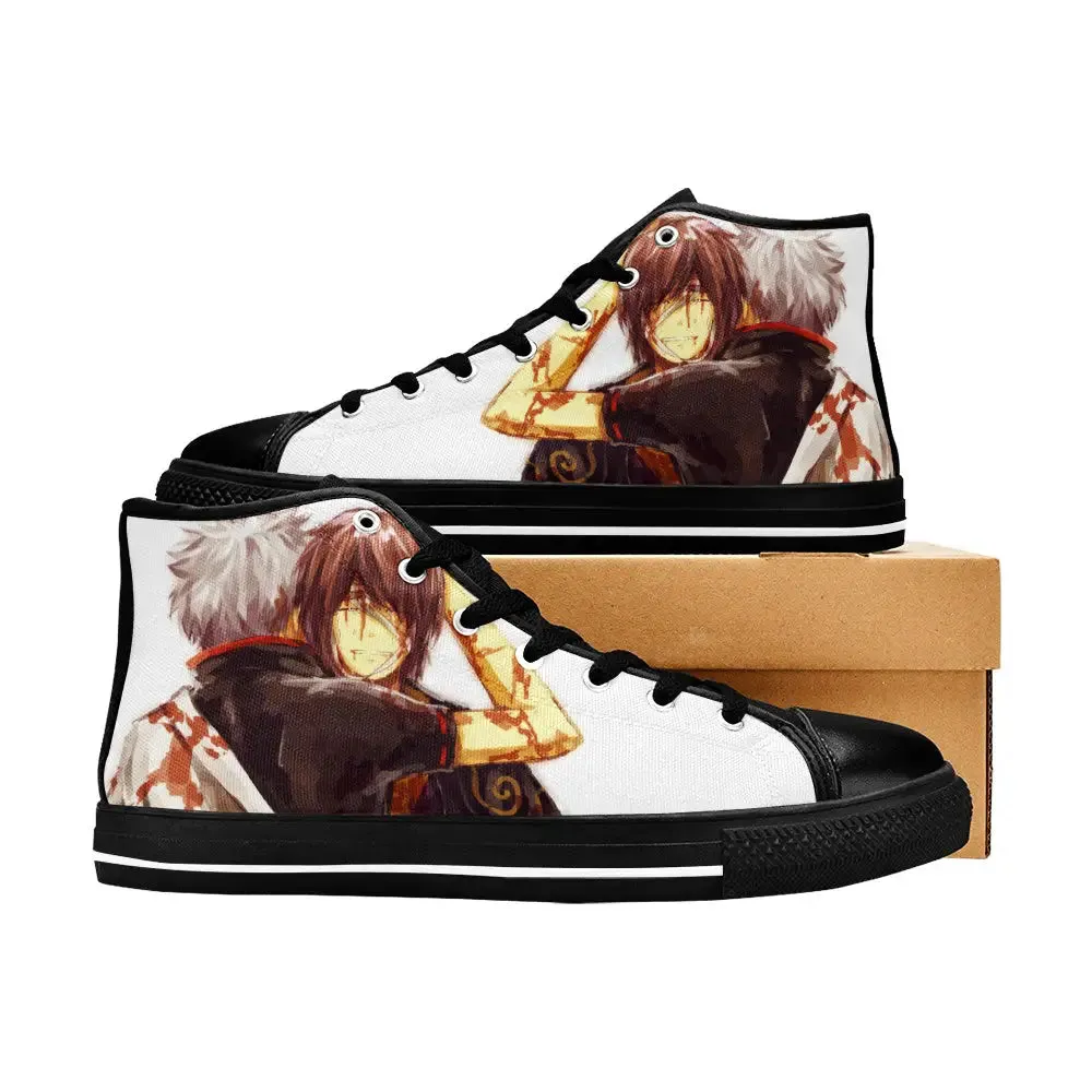 Gintama Gintoki Shoes High Top Sneakers for Kids and Adults