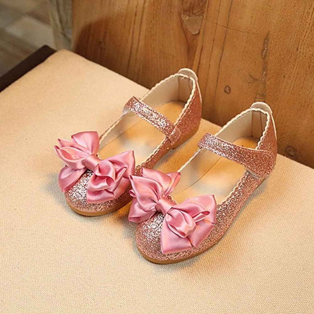 Girl Shoes Size 4 Bowknot Fashion Dance Single Shoes Children Princess Girl Nubuck Leather Baby Shoes Toddler High Top Sneakers Girls