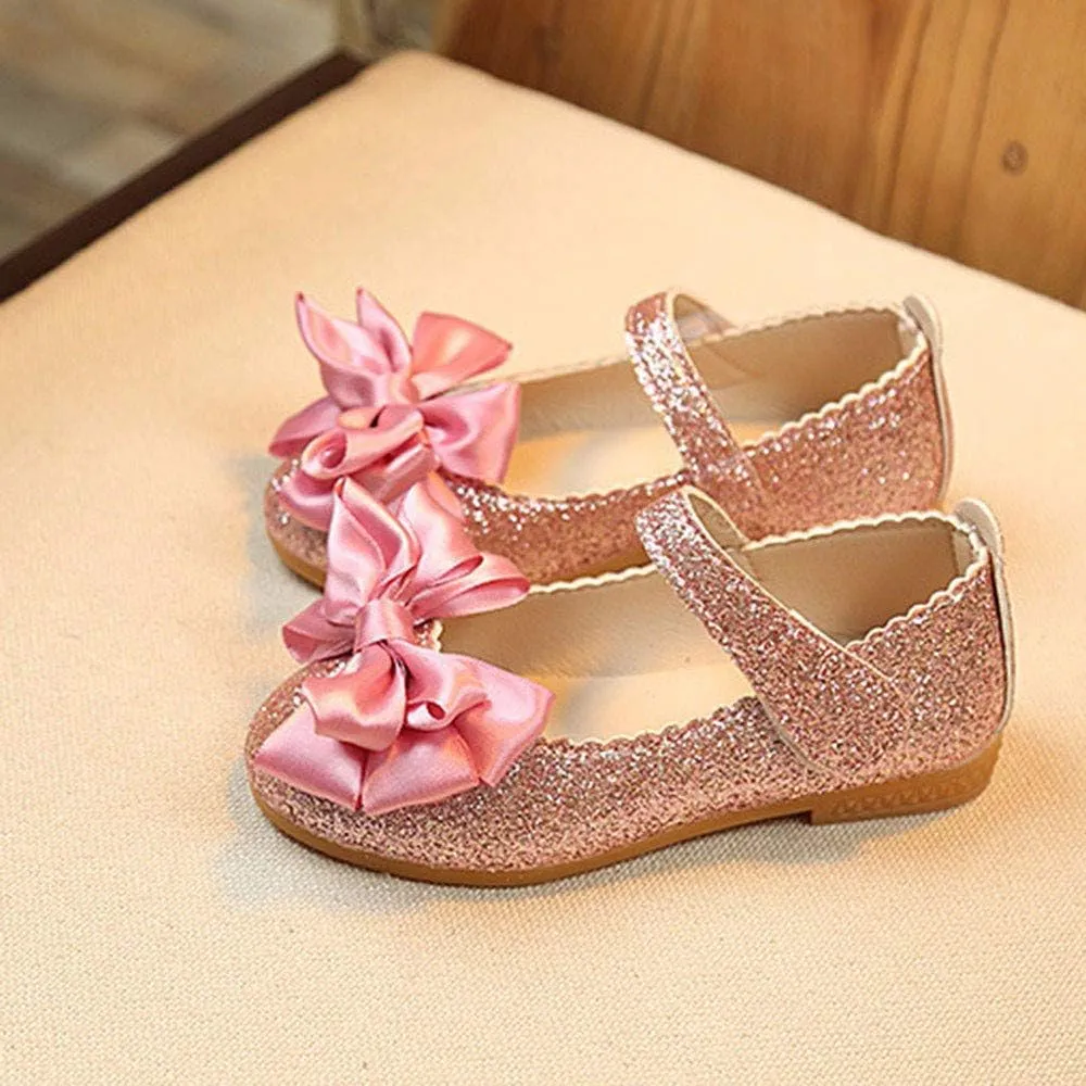 Girl Shoes Size 4 Bowknot Fashion Dance Single Shoes Children Princess Girl Nubuck Leather Baby Shoes Toddler High Top Sneakers Girls