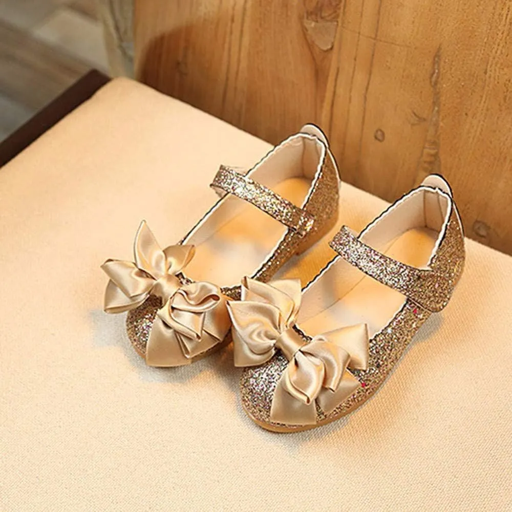 Girl Shoes Size 4 Bowknot Fashion Dance Single Shoes Children Princess Girl Nubuck Leather Baby Shoes Toddler High Top Sneakers Girls