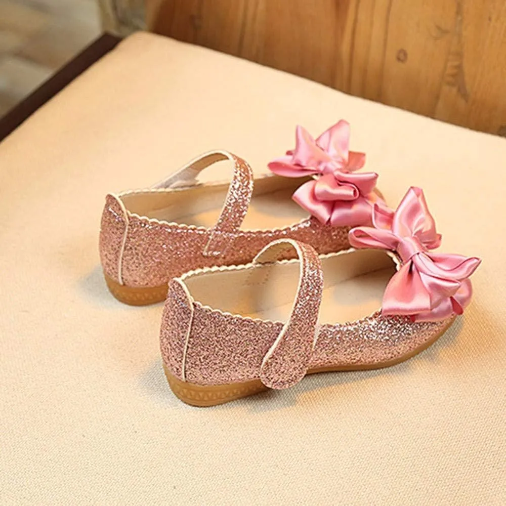 Girl Shoes Size 4 Bowknot Fashion Dance Single Shoes Children Princess Girl Nubuck Leather Baby Shoes Toddler High Top Sneakers Girls
